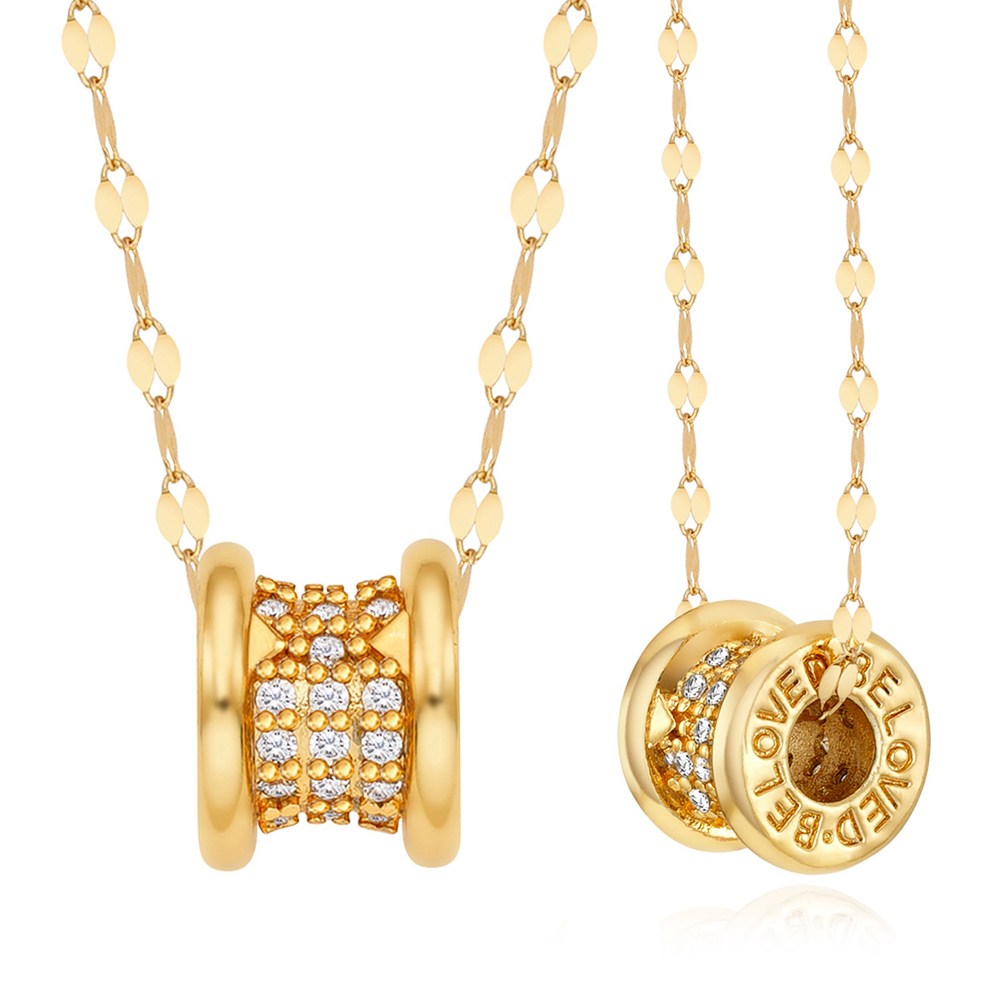 에바주얼리 14k 18k 목걸이 45cm 글램 파베세팅 데일리 금 목걸이 선물 241,200원