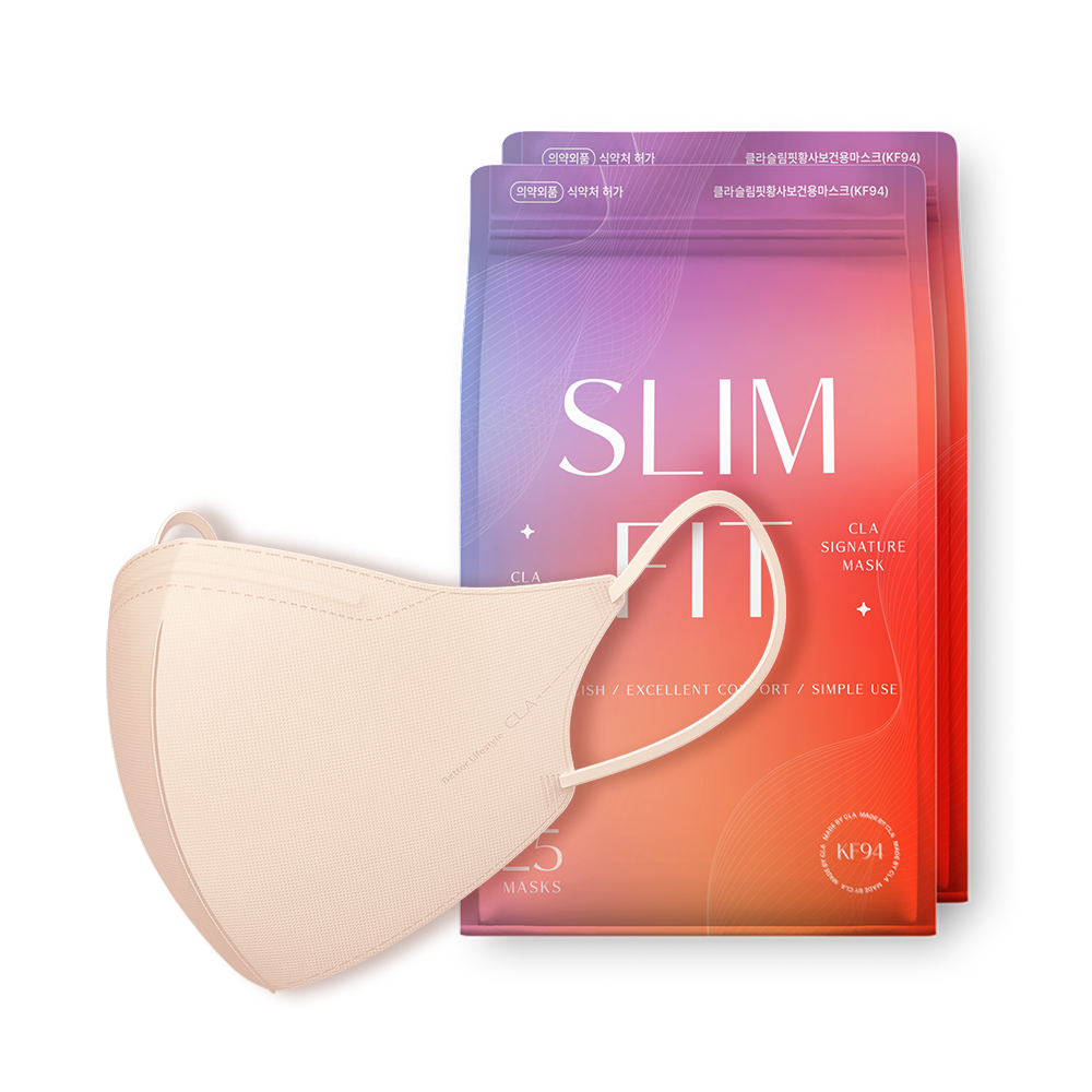 CLA 슬림핏 뉴 황사 보건용 컬러 마스크 중형 KF94 14,400원