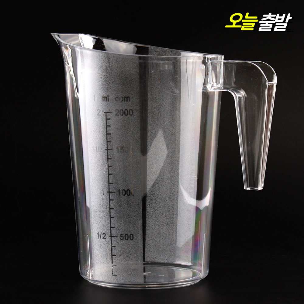 커빙 PC 플라스틱 계량컵 (500ml,1L,2L) 이유식 쌀 계랑컵 플라스틱비커 베이킹 11,700원