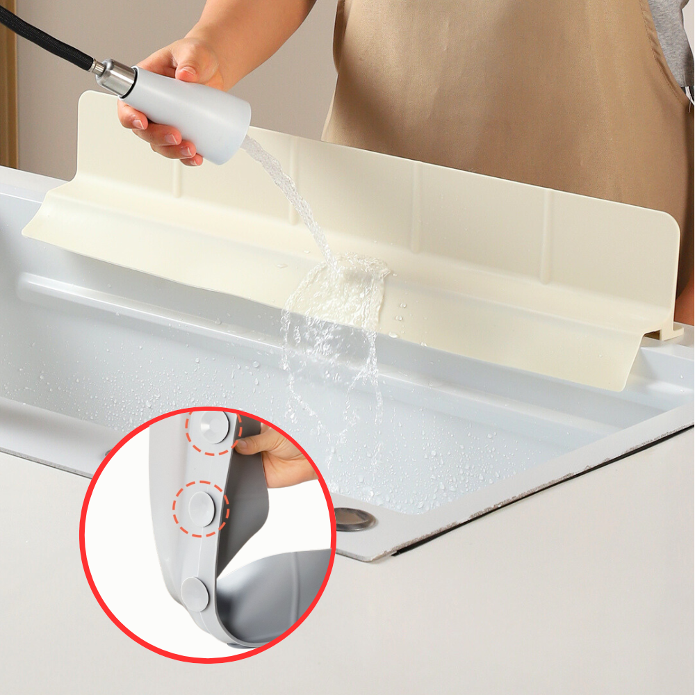 글로윅 처마형 흡착식 싱크대 물막이 물튀김 방지 실리콘 물막이 10,900원