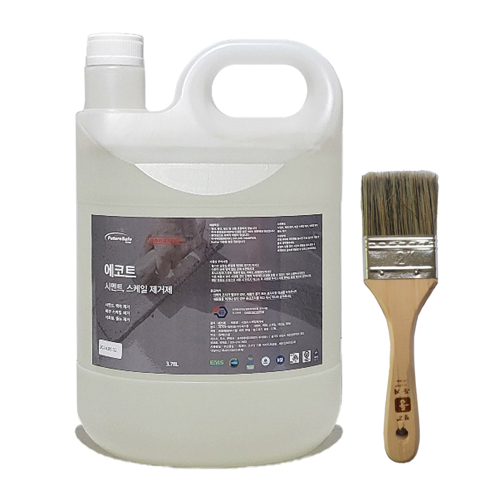 에코트 시멘트 스케일 제거제 3.78L 백화 타일 붓, 1개, 3.78L 48,700원