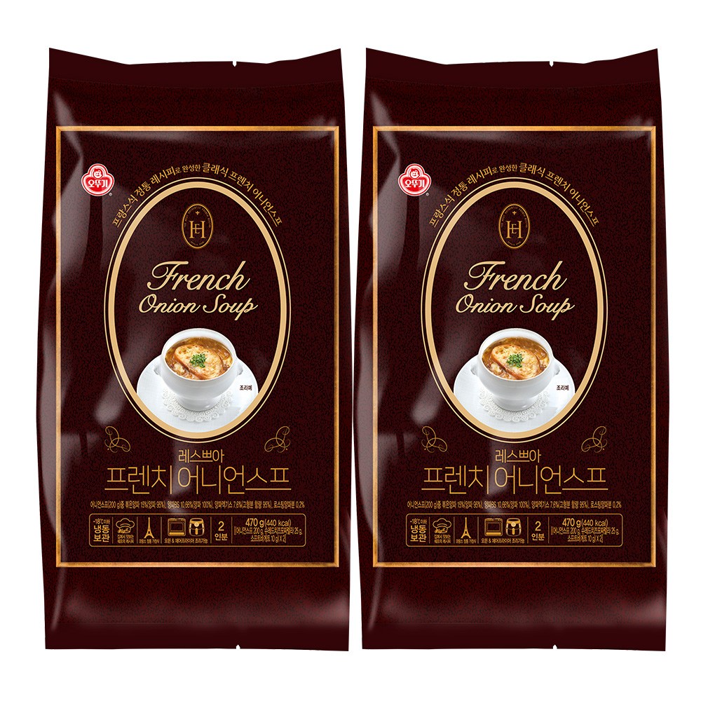 오뚜기 레스쁘아 프렌치 어니언스프 470g 2개, 2개, 470g 32,900원