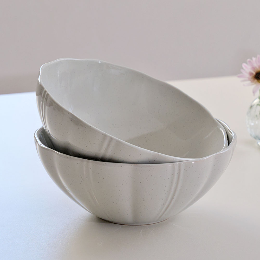 로얄포드 오븐 전자레인지 식기세척기 사용 가능 코지 면기 그릇 세트, 1세트, 크림 화이트 2P 21,800원