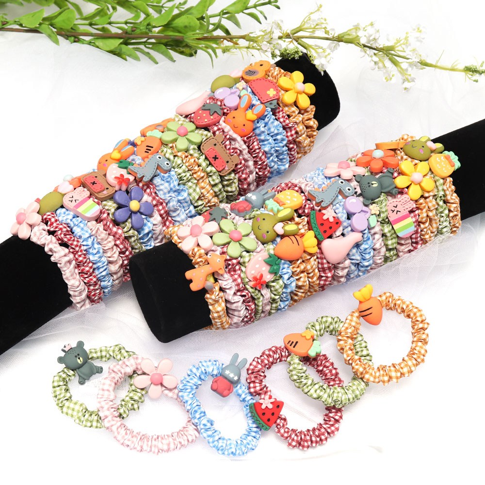 코욜하우키 [ 50개 세트 ] 곱창 머리끈 헤어 스크런치 똥머리 밴드 방울 미니 곱창밴드 곱창끈 17,800원