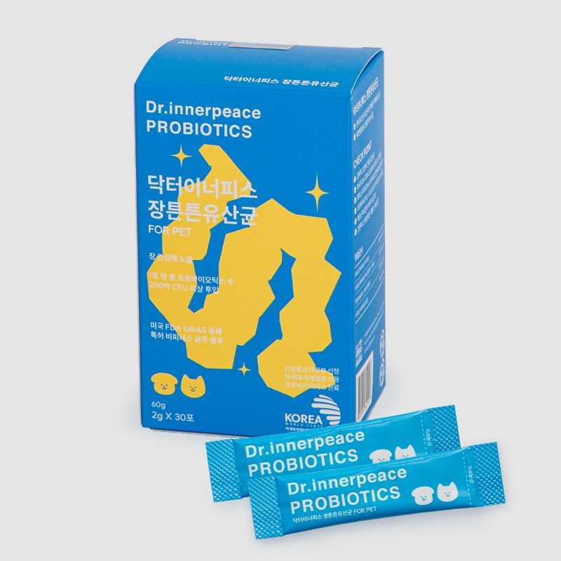닥터이너피스 장튼튼 반려동물 소화기능개선 유산균 (반려동물 피부영양제), 60g, 장건강/유산균, 1개 32,890원
