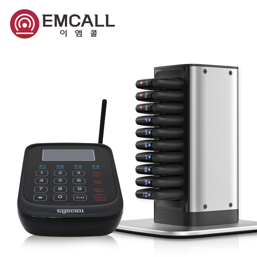 이엠콜 카페 진동벨 프리미엄 시그니처 SGP-100R-10C 커피숍벨 10개 세트 770,000원