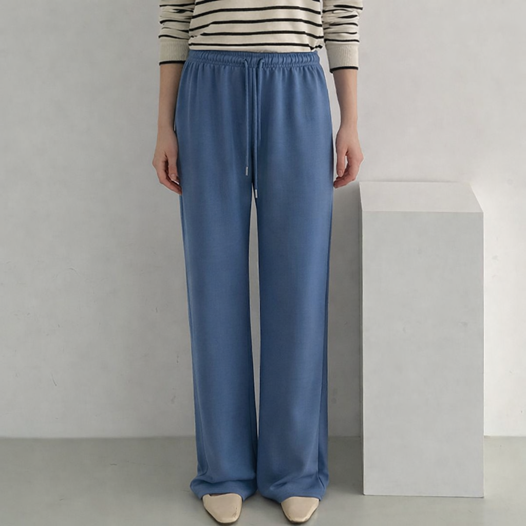 다미타니 와이드 부츠컷 팬츠 허리 밴딩 긴바지 OCZ0963 11,900원