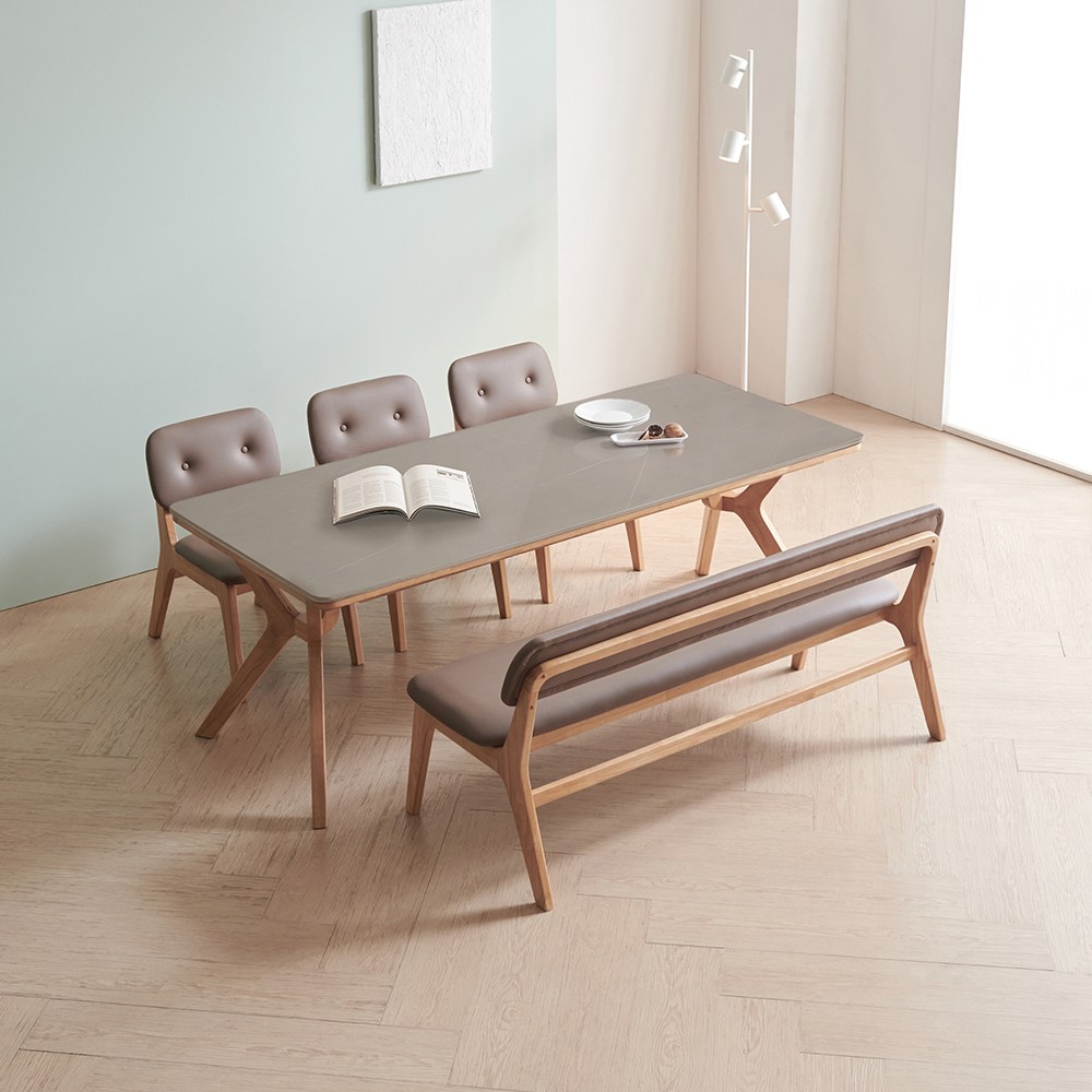 라로퍼니처 밀러 1900 포세린 통 세라믹 패밀리 6인 낮은 식탁 세트 513,000원