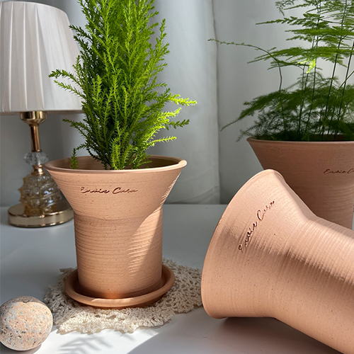 앙비까사 보치나 수제토분 + 받침 세트 11,750원