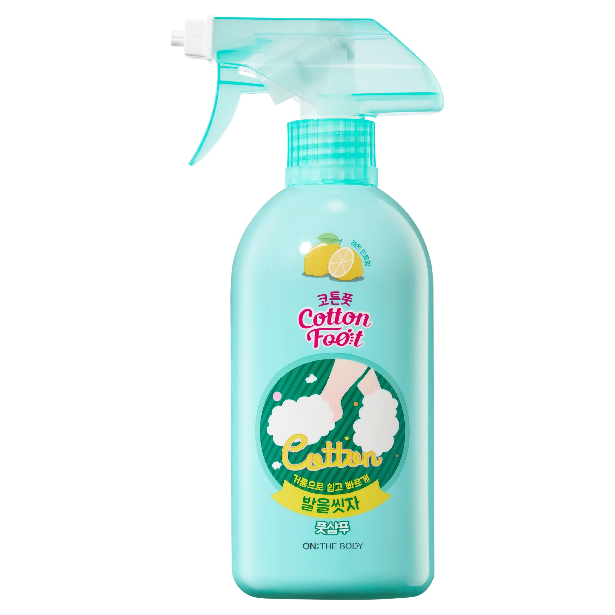 온더바디 코튼풋 발을 씻자 풋샴푸 레몬민트향 6,960원