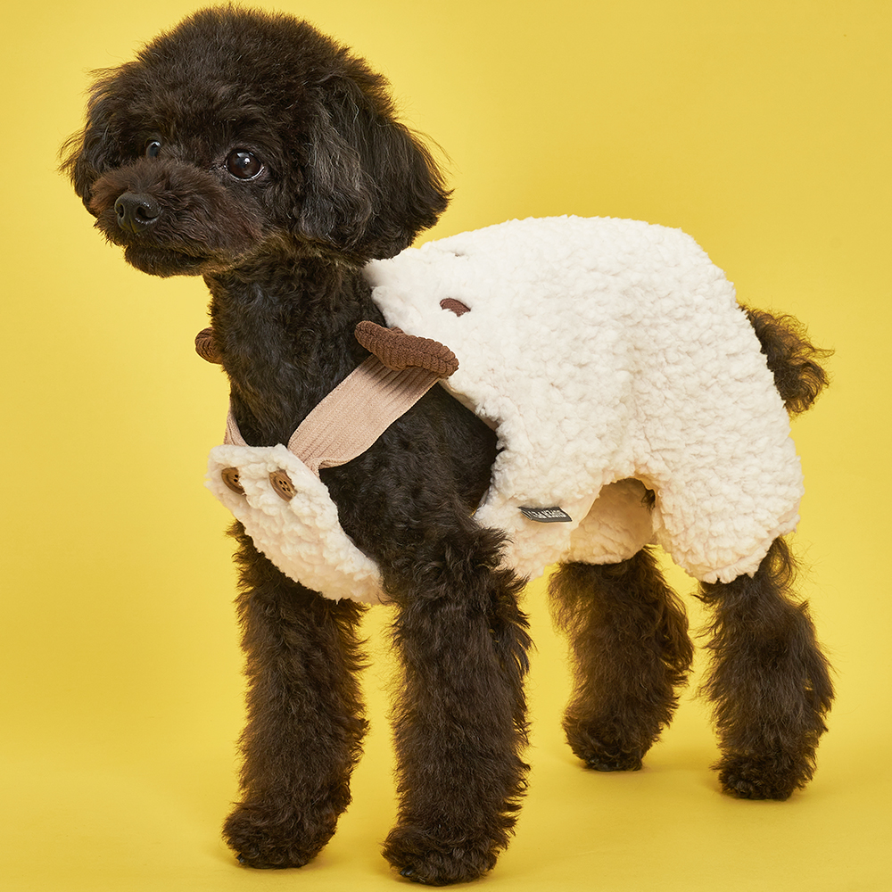 도그아이 강아지 털 곰돌이 멜빵 12,900원