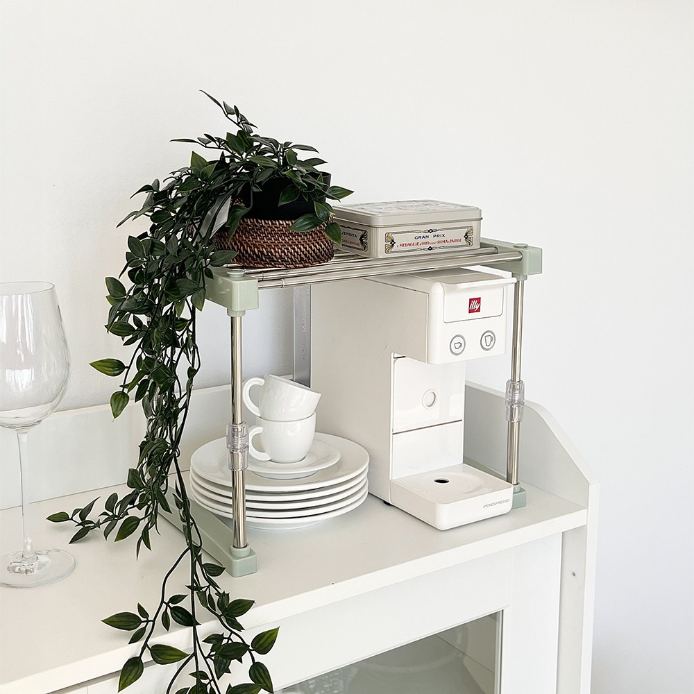 포티니 길이 높이조절 주방선반 스텐 다용도선반 1+1,2단 26,900원