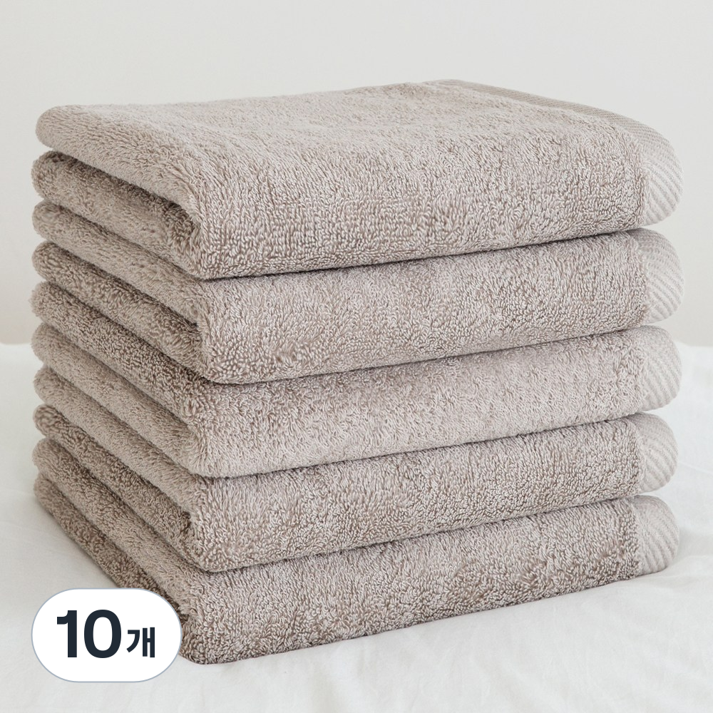 송월타월 메르디앙 호텔수건 150g 30수, 10개, 애쉬브라운 34,000원