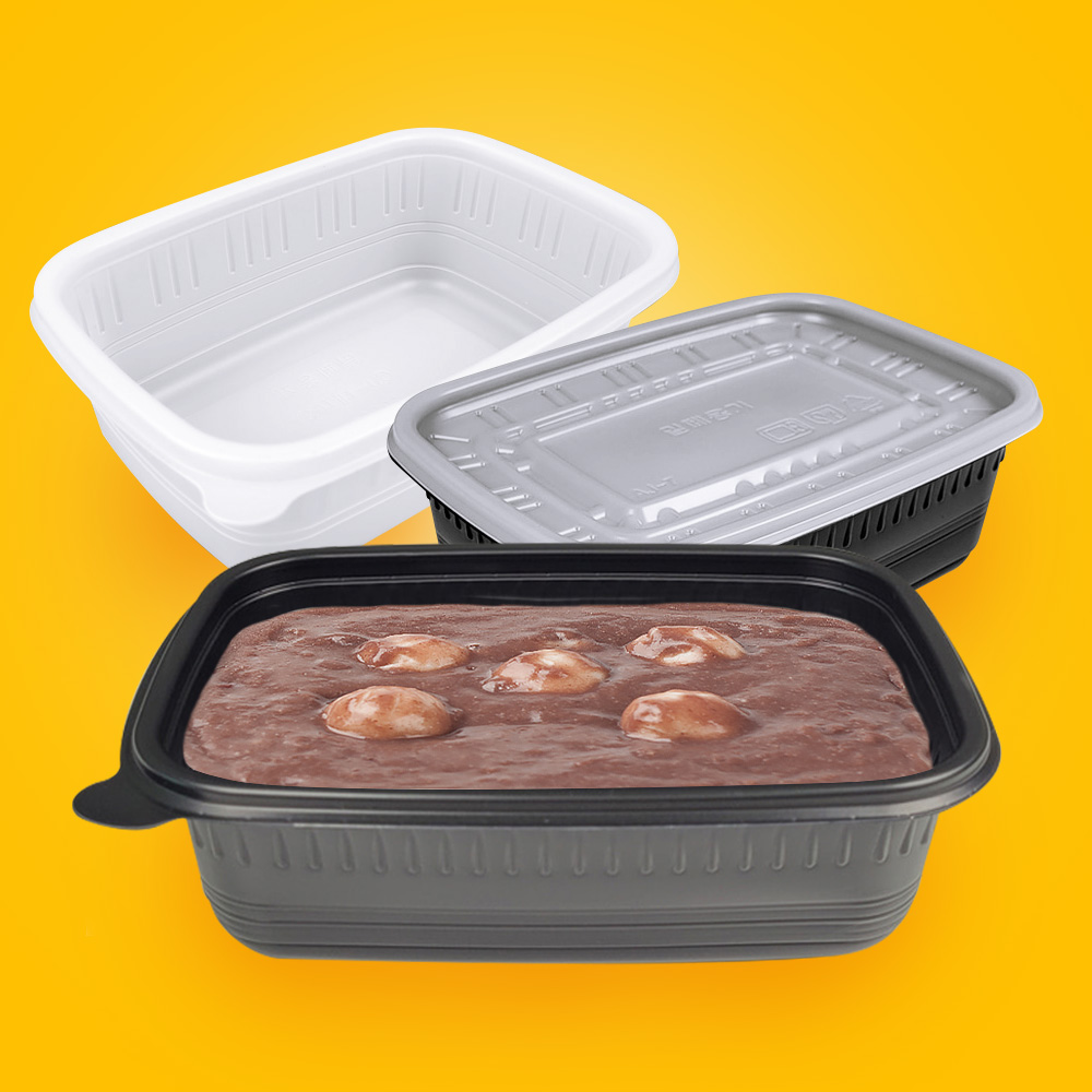 사각 죽용기 중 500세트 800ml 국내생산 강력한 밀폐력 120,000원