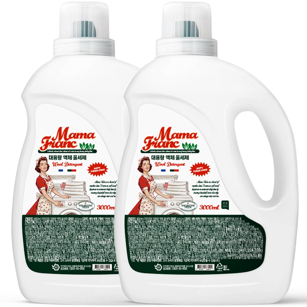 쉼표365 마마프랑 대용량 액체 울세제 17,800원