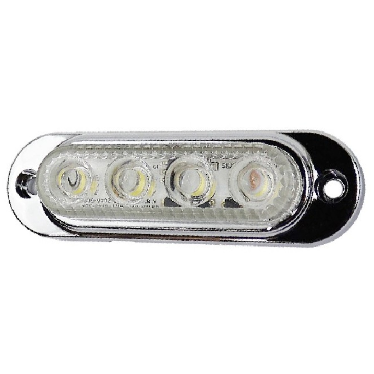 비엠몰 24볼트전용 화물 트럭 4구 LED 폭등 사이드램프 시그널램프, 1개, 흰색 7,000원