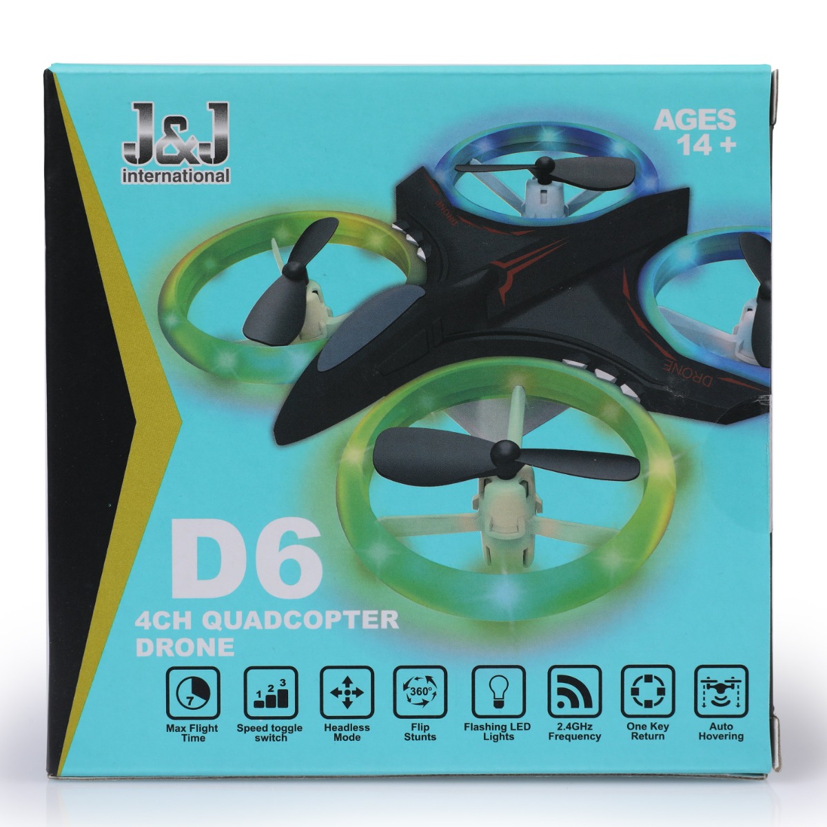 제이엔제이 드론 D6 어린이 입문용 초보자 교육용 선물용 드론, 블랙, 1개 30,500원