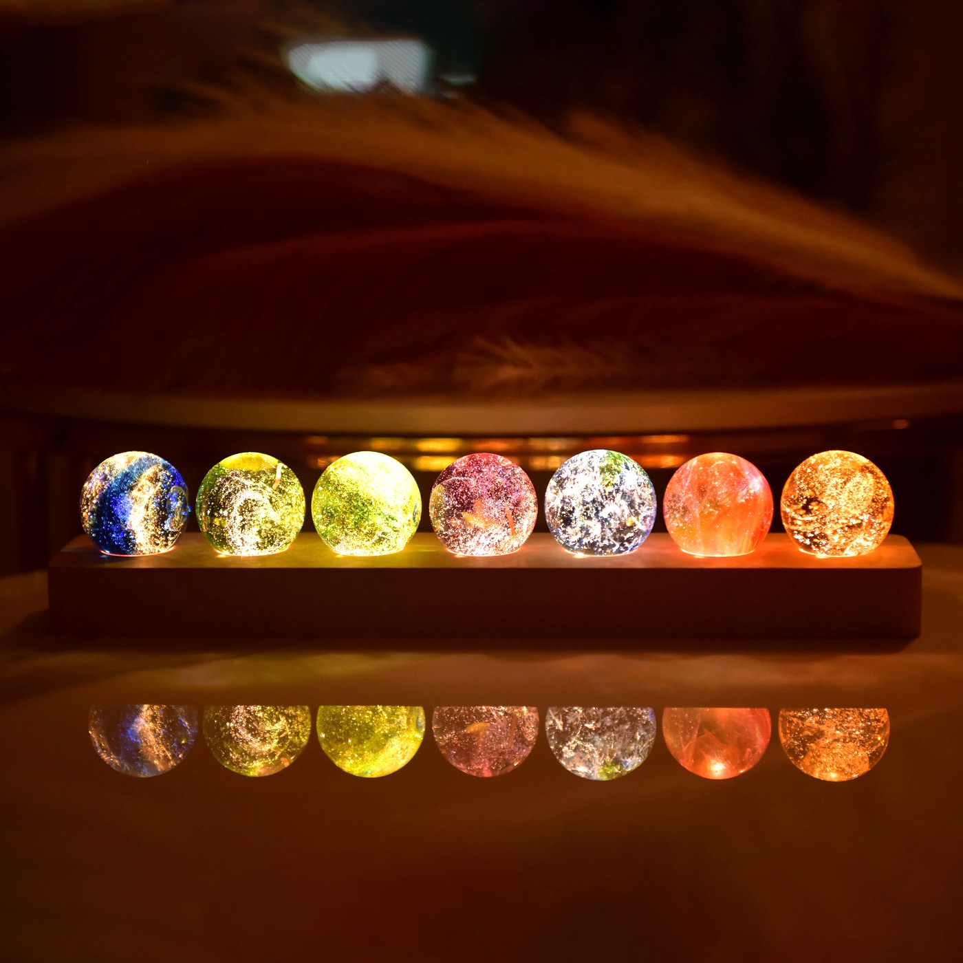 방안의 작은 우주 고급선물포장 7개의 크리스탈 행성 LED무드등 46,900원