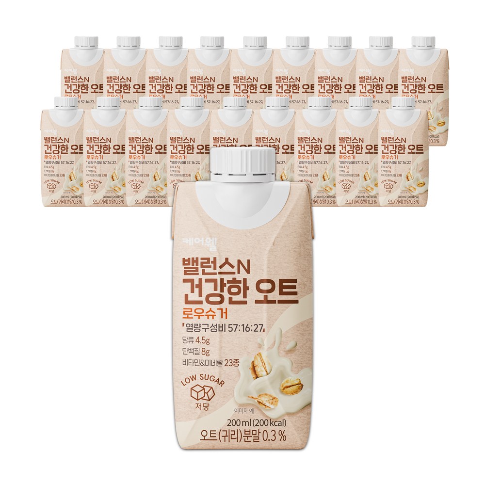케어웰 밸런스N 건강한 오트 로우슈거, 18개, 200ml 30,600원