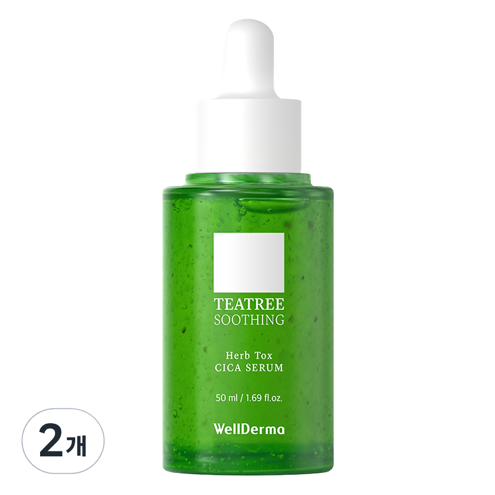 웰더마 티트리 수딩 허브 톡스 시카 세럼, 2개, 50ml 41,800원