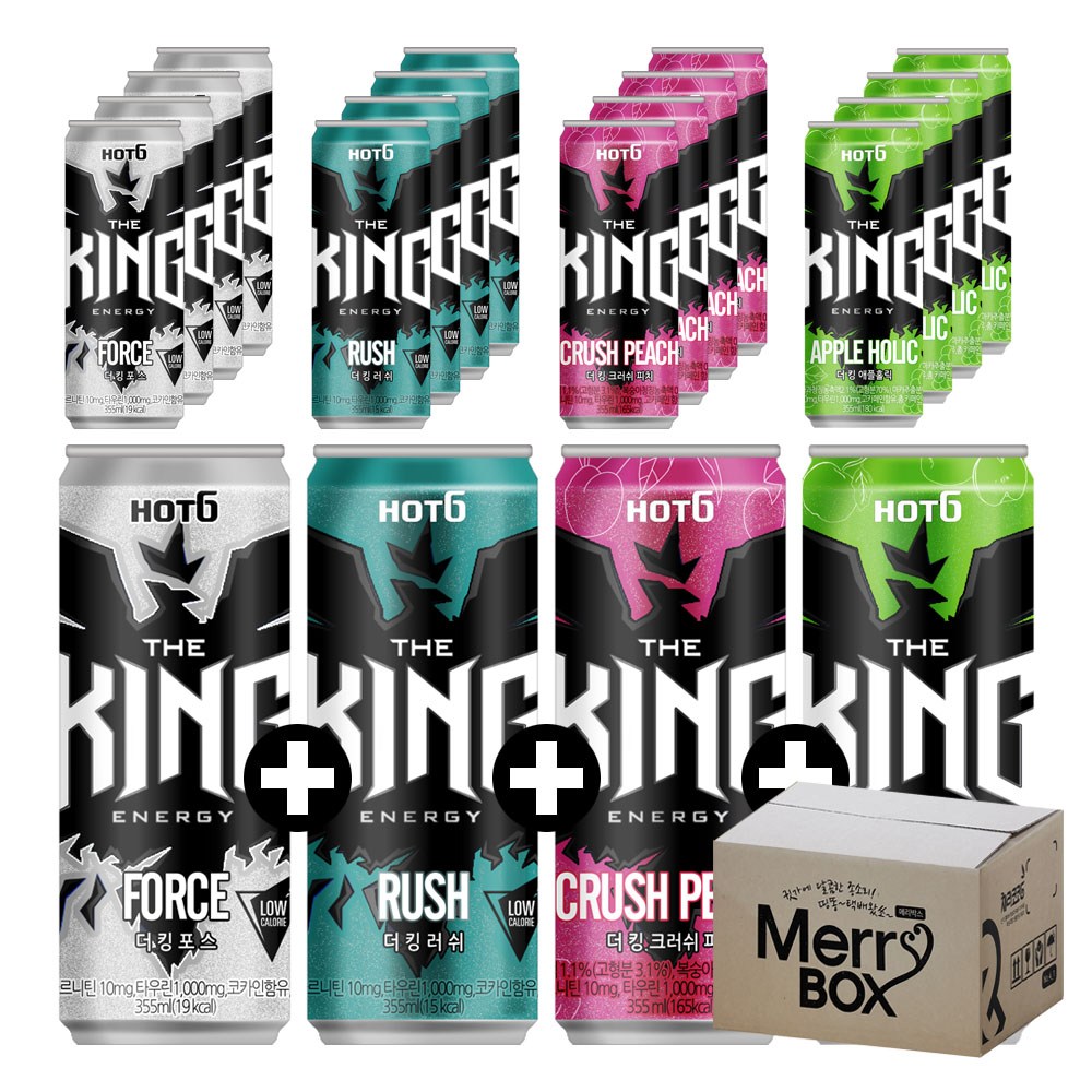 355ml x 24캔 혼합선택 롯데칠성 핫식스 더킹 제로 포스 러쉬 33,300원