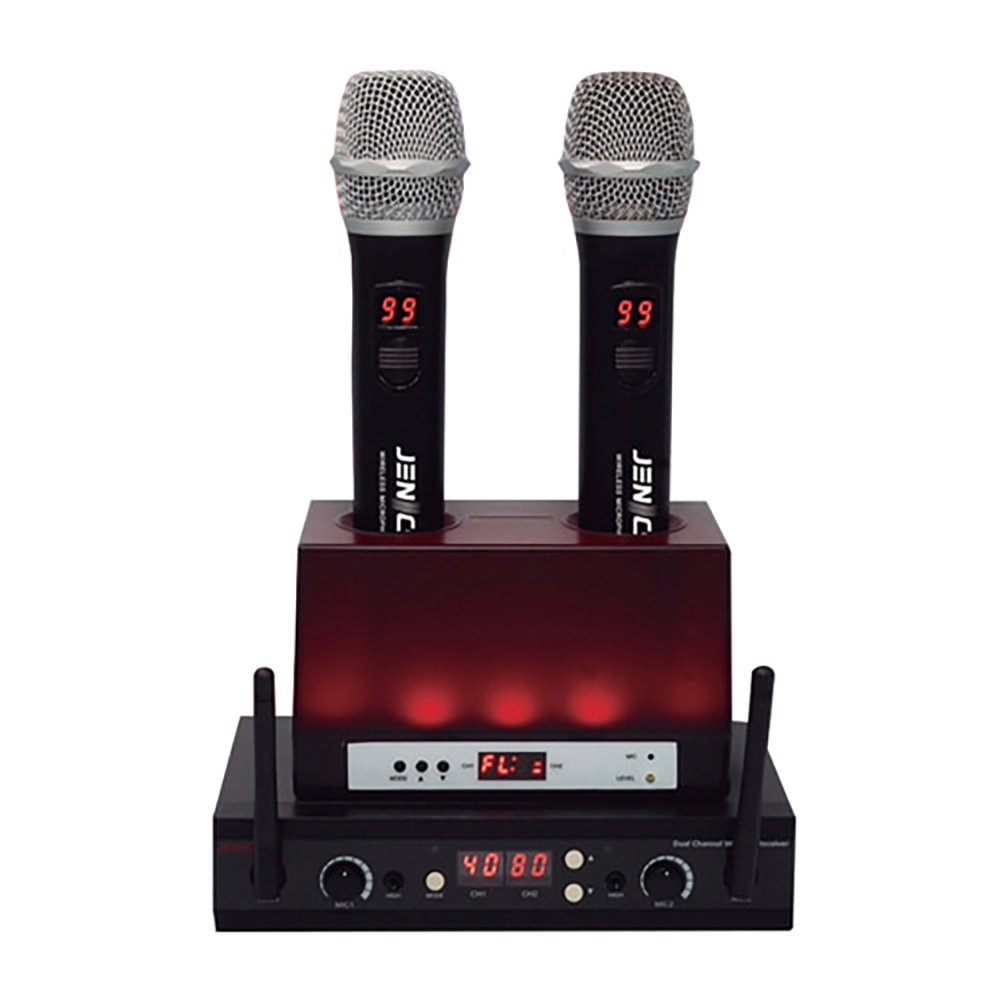 K-60N 제닉스 2채널 노래방 충전식 무선마이크, K-60N(블랙) 250,000원