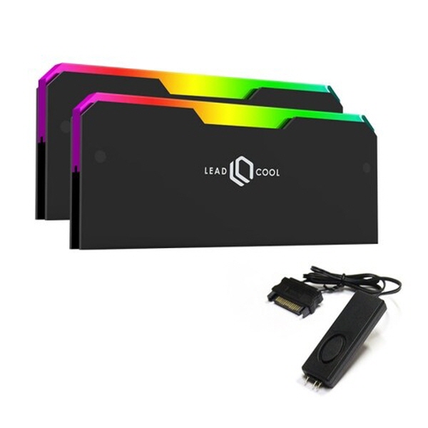 리드쿨 RH-1 EVO ARGB 메모리 방열판 블랙 2키트 컨트롤러 DDR5 메모리 호환, 1세트, 블랙, RH-1 BK 2KIT 37,000원