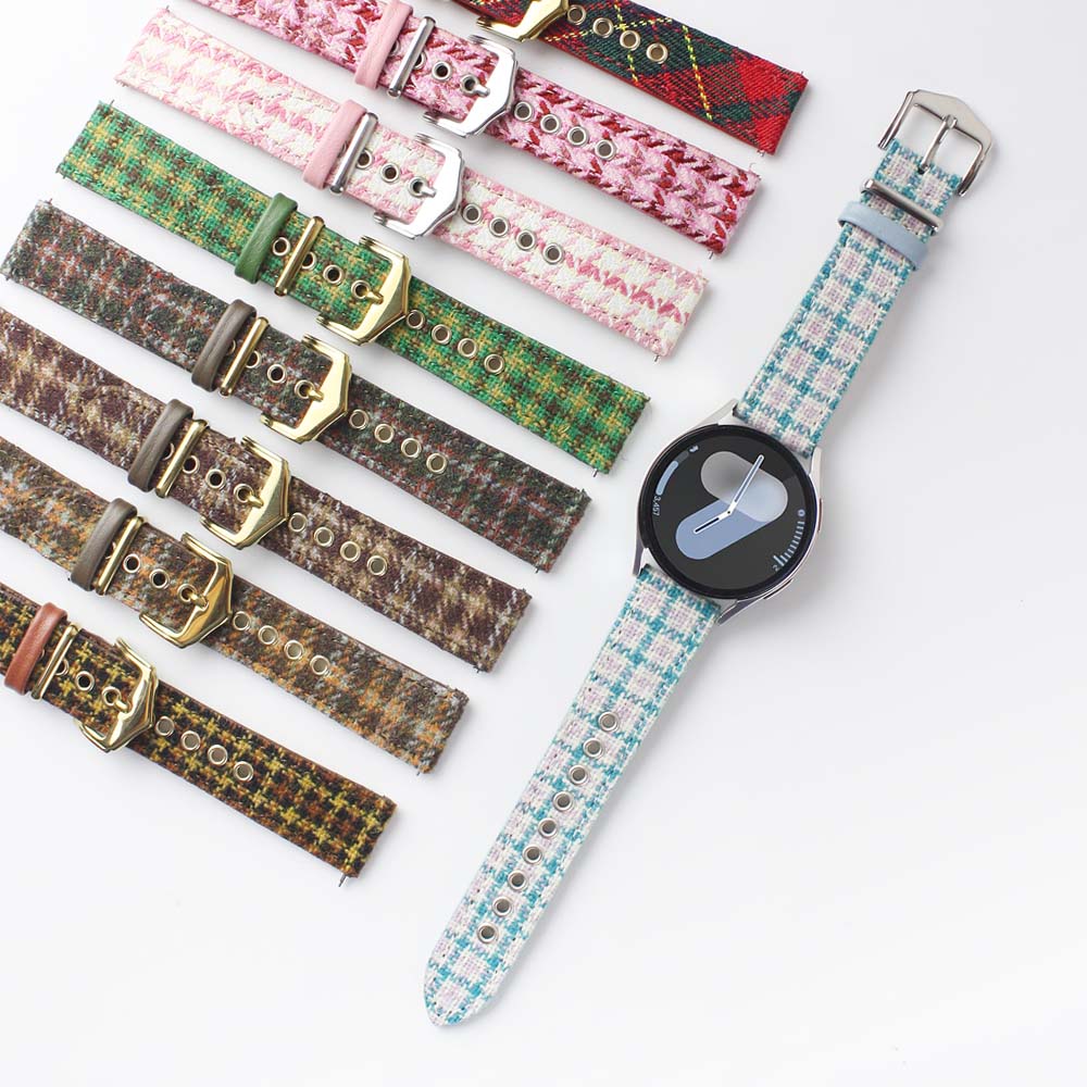 젤센 스마트워치 스트랩 체크 가죽 시계줄 20MM 17,900원