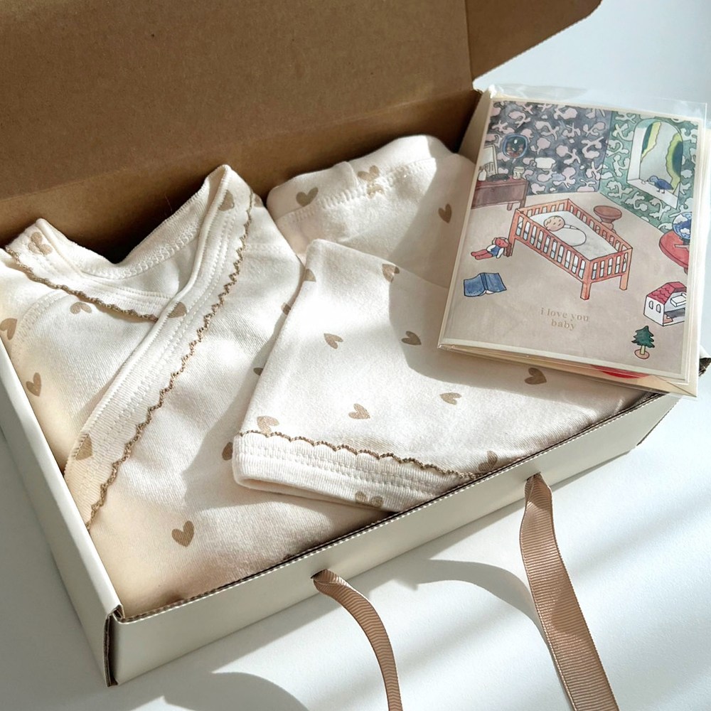 [선물포장+축하카드] 피카부 알콩 아기 출산선물 세트 / 봄 여름 가을 51,900원