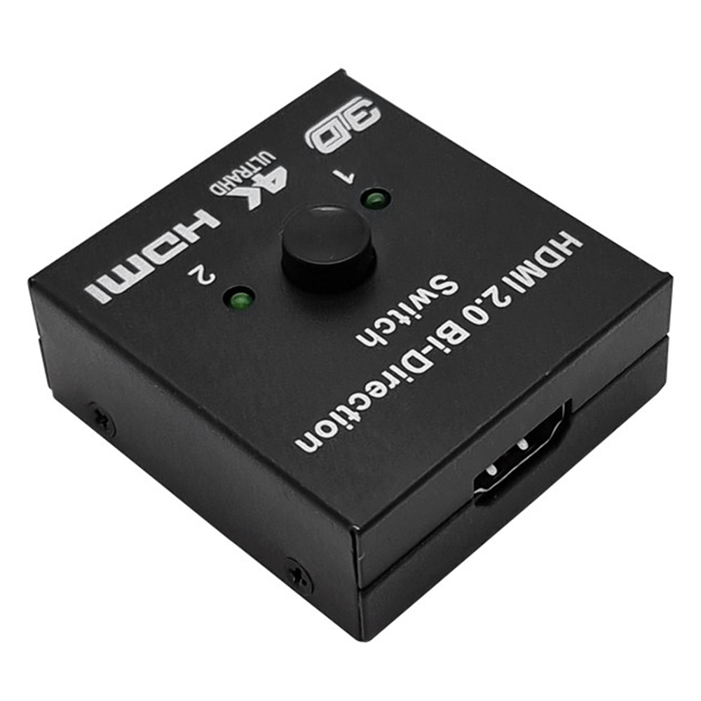 랜스타 HDMI 2.0 2:1 4K 60Hz 지원 무전원 양방향 선택기 블랙, 단일상품, 1개 6,030원