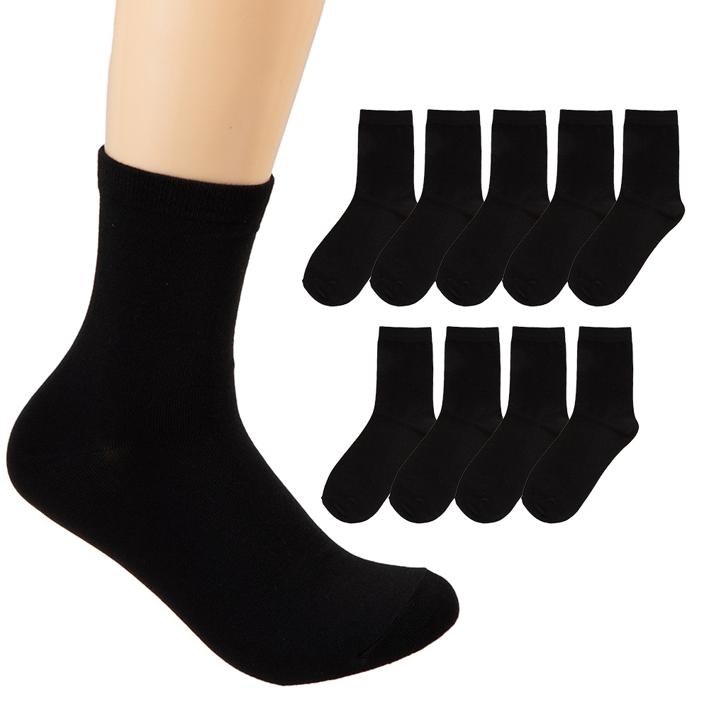 베이스알파에센셜 소프트 폴리 무지 중목 양말 10켤레 세트 7,490원