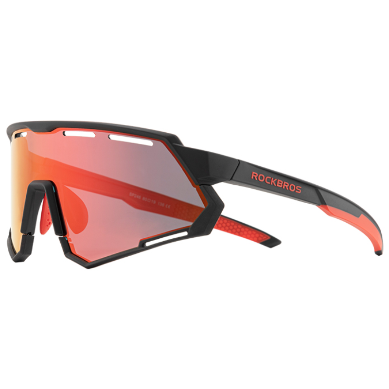 자전거 고글 2in1 편광 변색렌즈, 레드블랙, 1개 25,960원