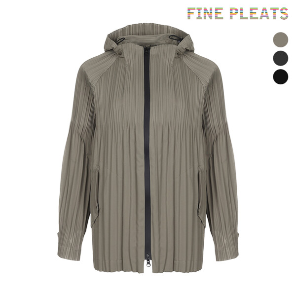 [FINE PLEATS] 피네 플리츠 하이넥 후드 점퍼 [3컬러] 233,100원