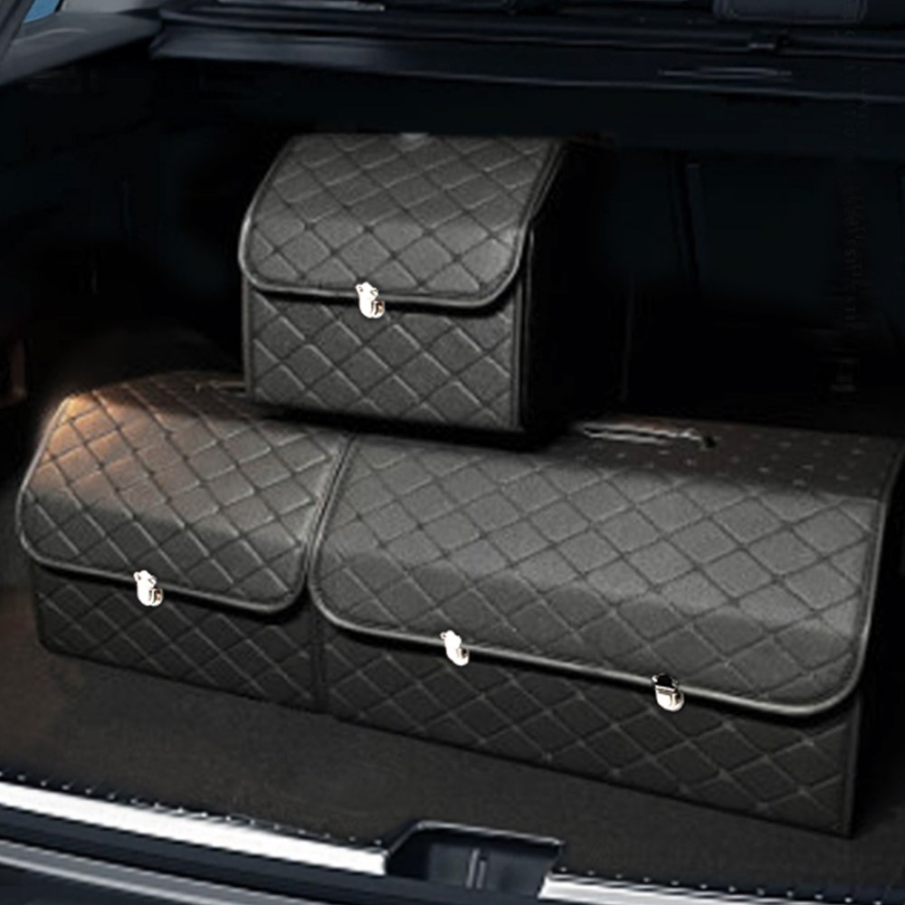 [5시건 당일배송] 2027 FOOI 차량용 버클 고정식 트렁크 정리함 대용량 수납함 접이식 트렁크박스, 버클 블랙 21,890원