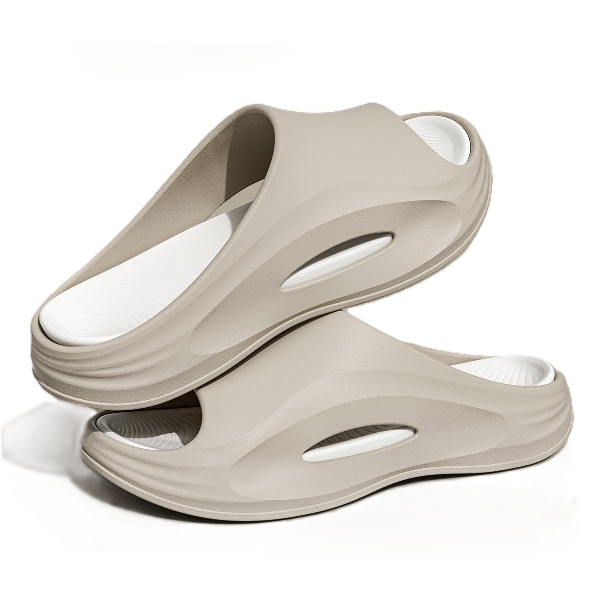 바로배송상품 남성 여성 발편한 푹신한 쿠션 슬리퍼 실내화, 당일출고:)카키, 1개 19,500원