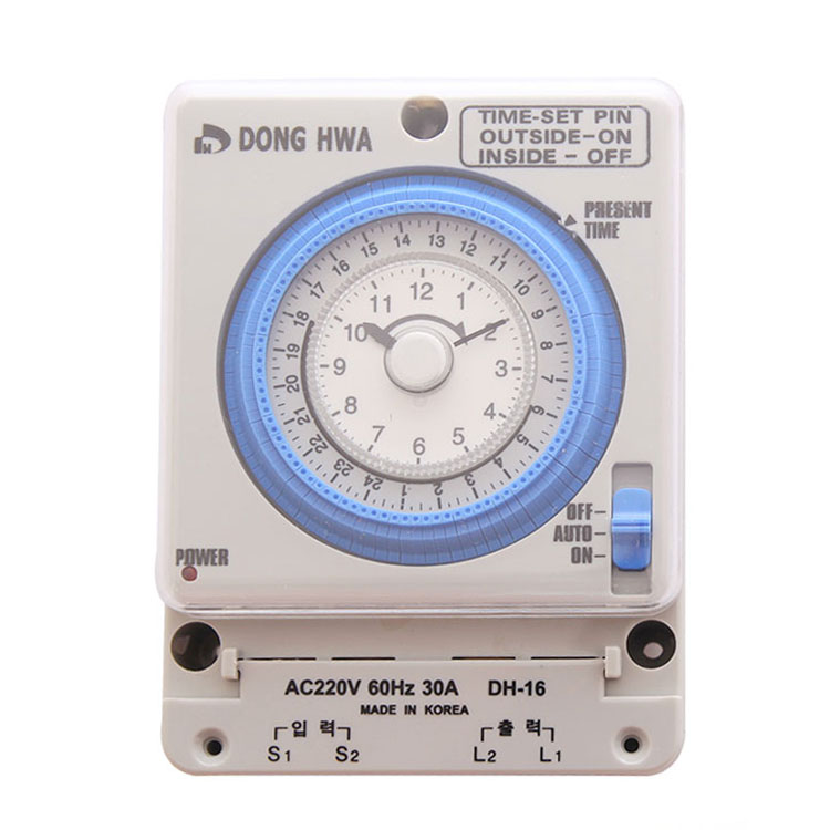 동화 DH-16 간판타이머 대용량 30A 아날로그 24시간 전기 타이머스위치, 1개 33,880원