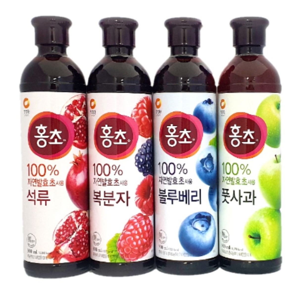 청정원 홍초 900ml 석류 + 복분자 + 블루베리 + 풋사과 각 1개씩 총 4개, 900ml, 1세트 19,000원