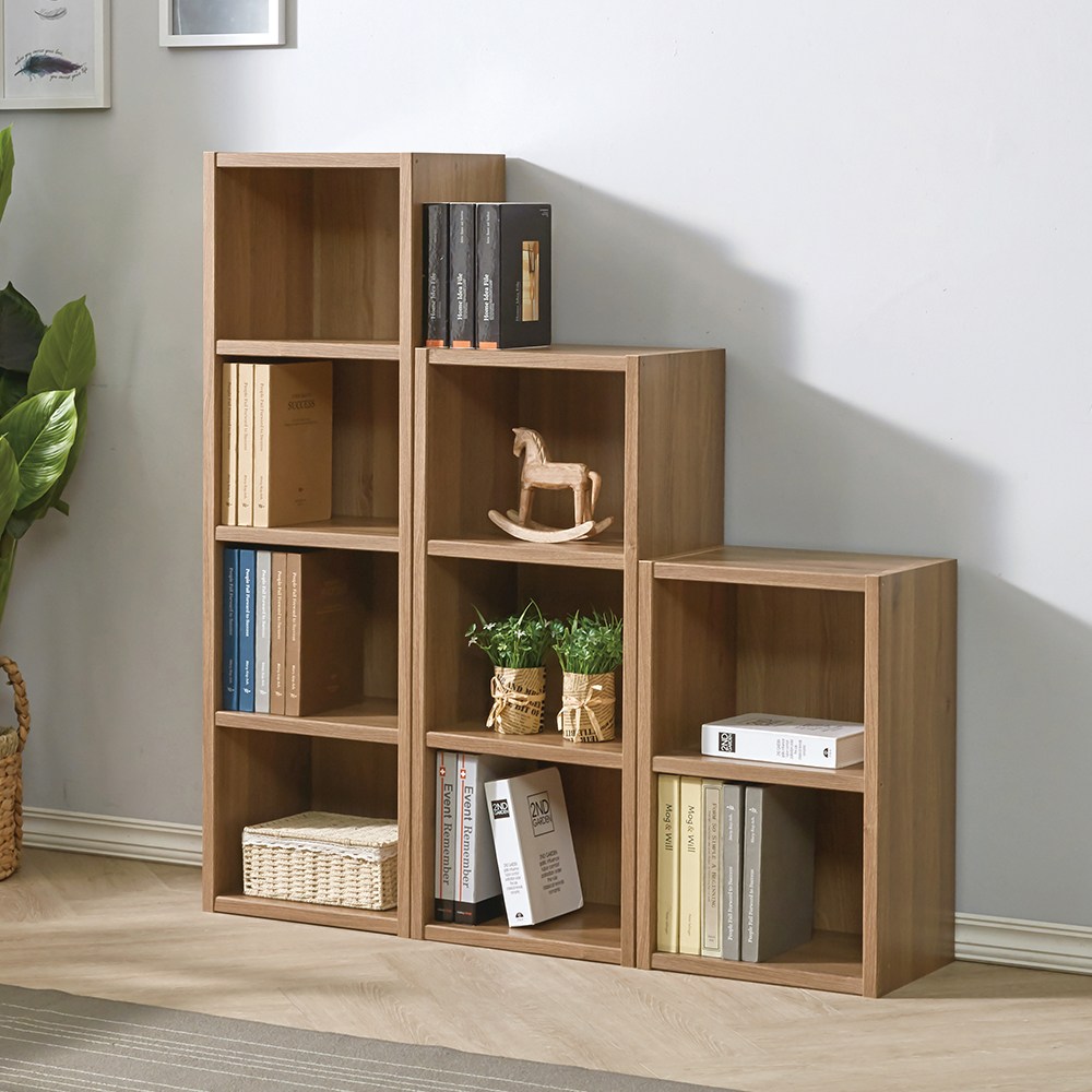 두께 24T 견고한 공간박스 낮은 책장 2단 3단 4단 책꽂이 이동식 칼라 수납 미니 박스 400 600, 워시 42,800원