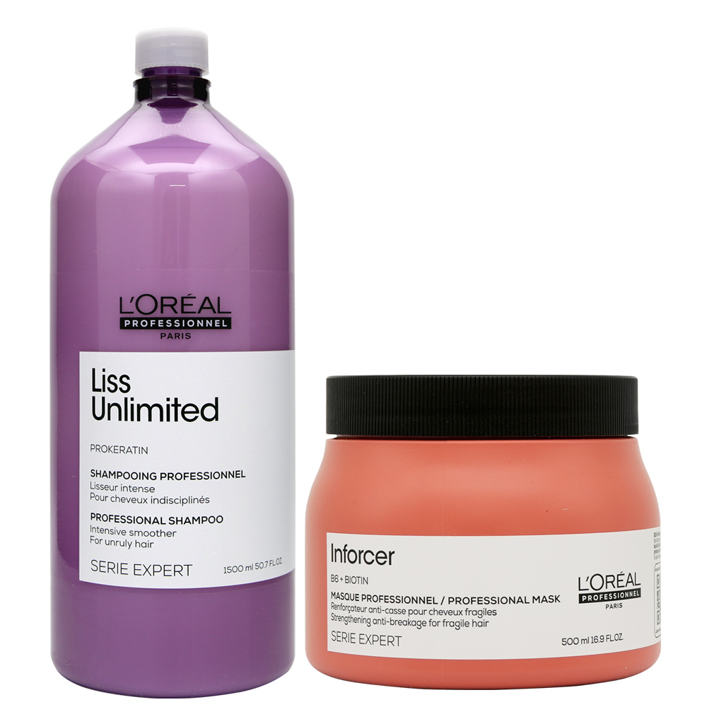 로레알 세리엑스퍼트 리스언리미티드 샴푸1500ml+로레알 인포서 마스크500ml, 1세트 57,900원