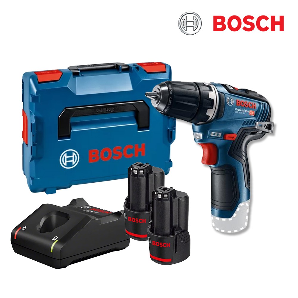 보쉬 GSR10.8V-35 충전 드릴 드라이버 10.8V 3.0Ah*2개 헤드 길이 154mm 브러쉬리스 2단 기어 182,000원