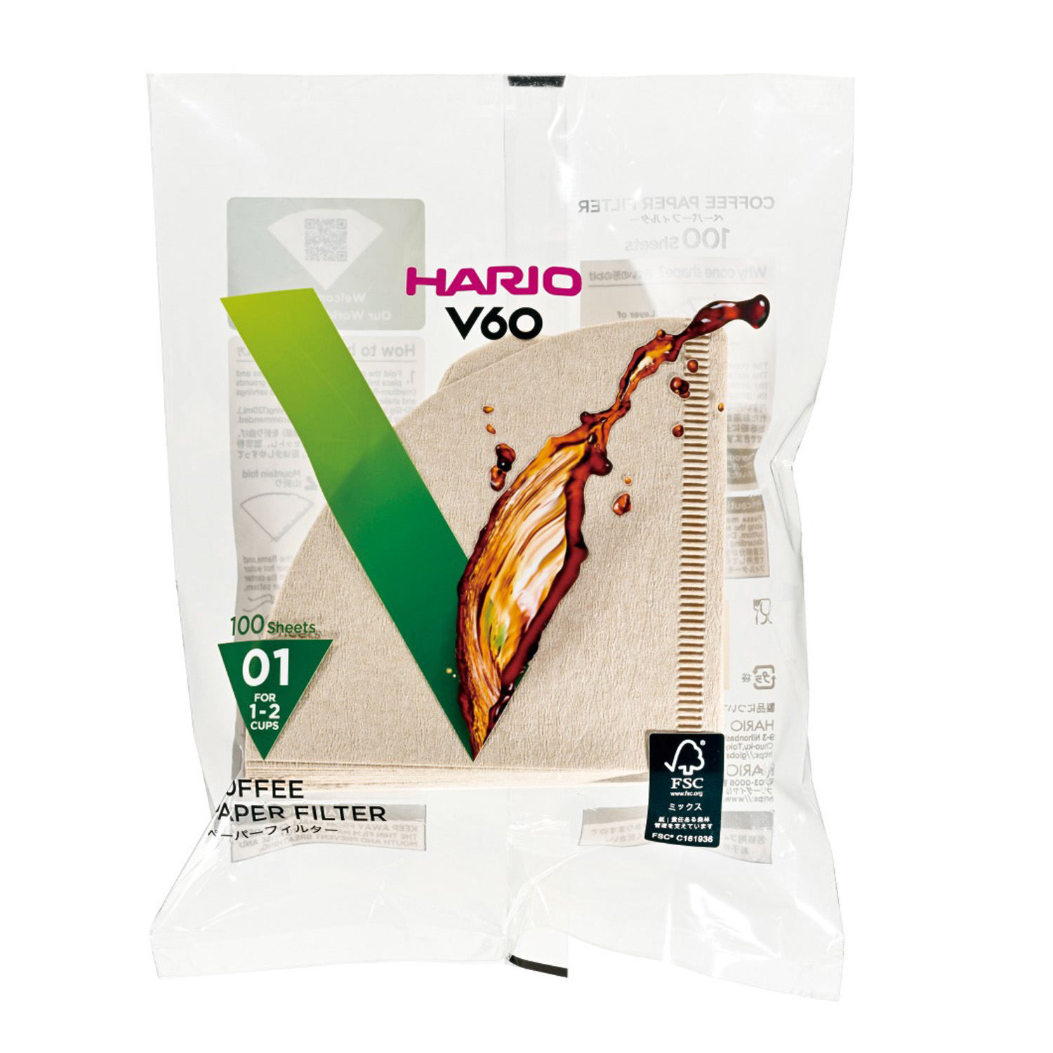 하리오 커피필터 여과지 VCF-01-100M 3,740원