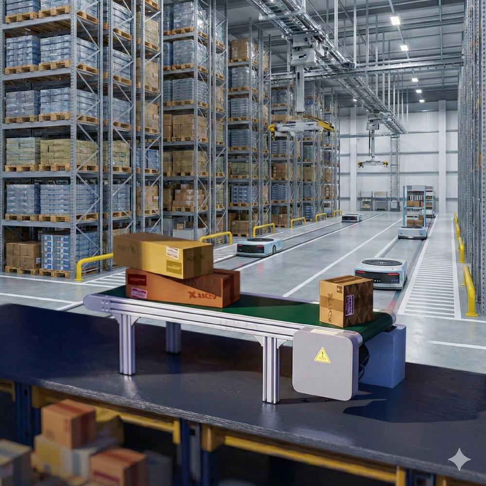 코리아모터텍 탁상 컨베이어벨트 소형 물류 상자 운반 컨베어 357,200원