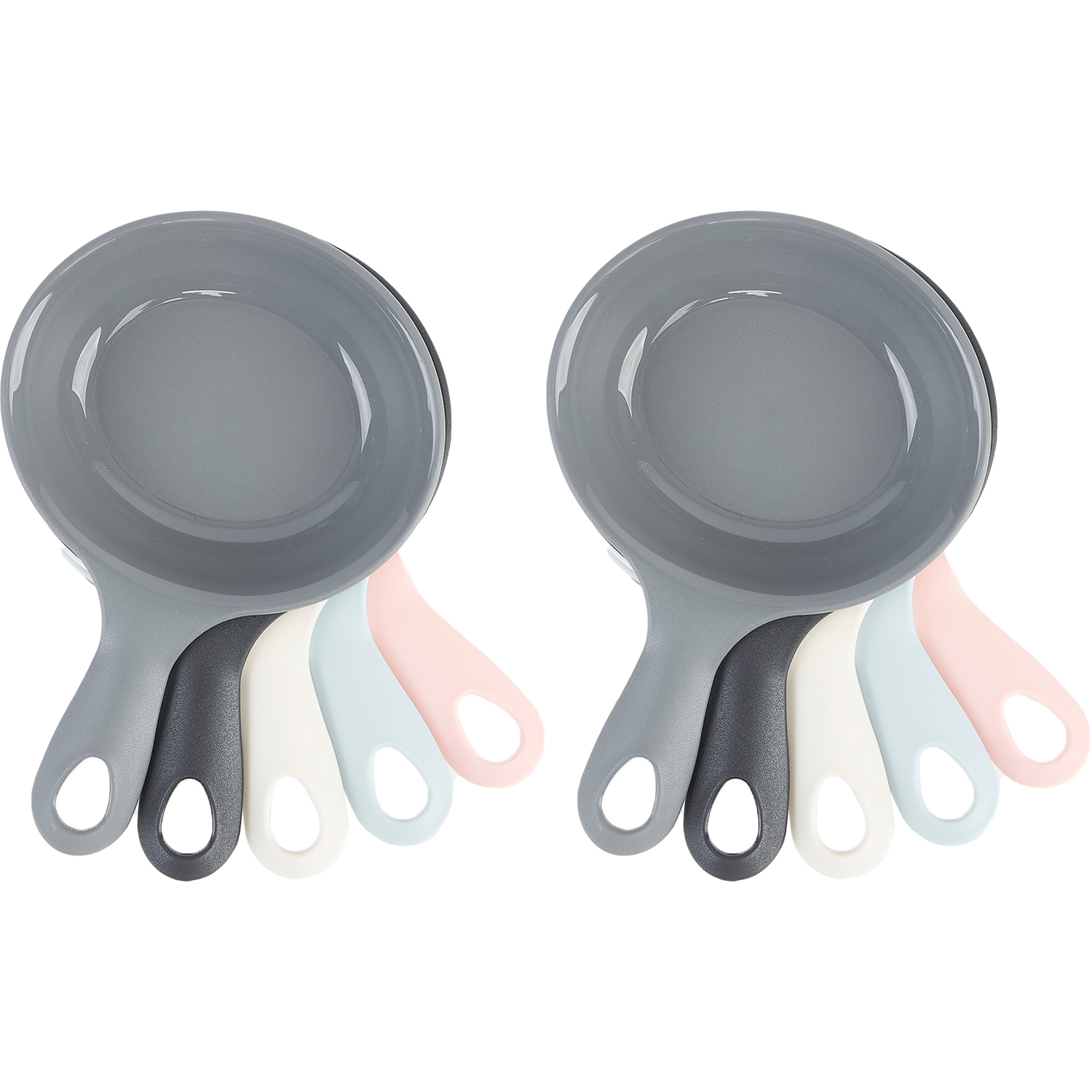 홈하우스 손잡이 앞접시 세트, 2세트, 5종, 핑크 + 하늘색 + 회색 + 검정 + 오트밀 13,900원