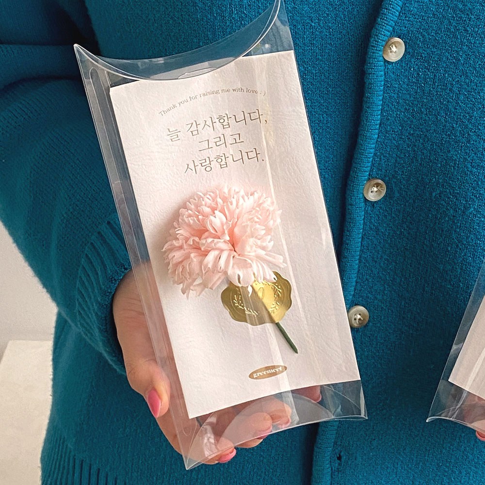 어버이날 가정의달 카네이션 고급 용돈봉투, 핑크 카네이션 용돈 봉투 10,900원