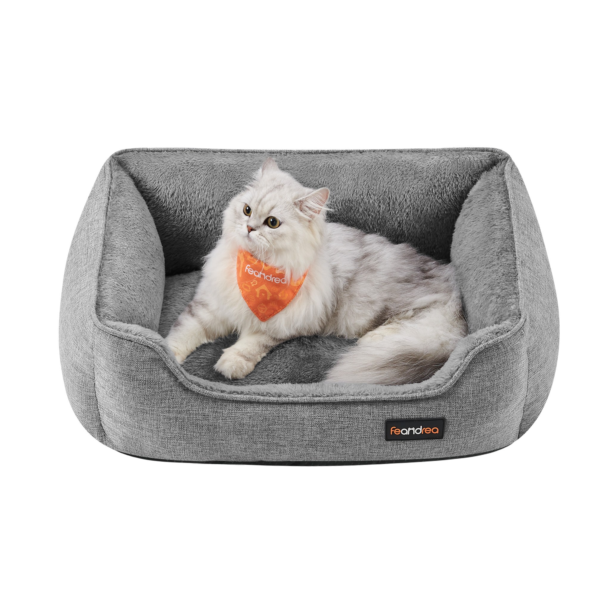 FEANDREA 반려동물 꿀잠 푹신한 미끄럼 방지 강아지 방석 쿠션, 1개, 그레이 20,560원