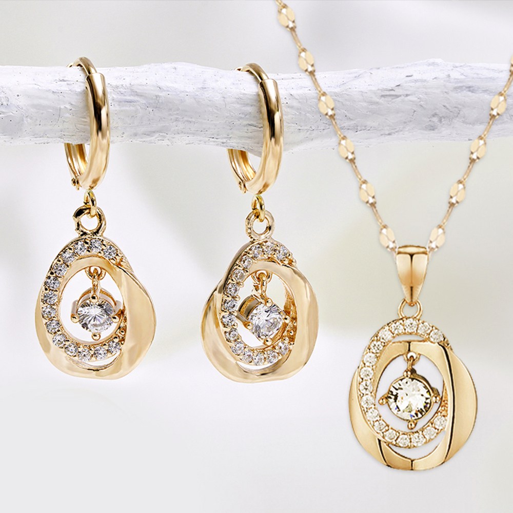 주리에떼 14K 18K 목걸이 귀걸이 1+1 세트 로즈골드 데일리 심플 비앙카 물방울 여자친구 금 목걸이 원터치 귀걸이 선물 547,350원