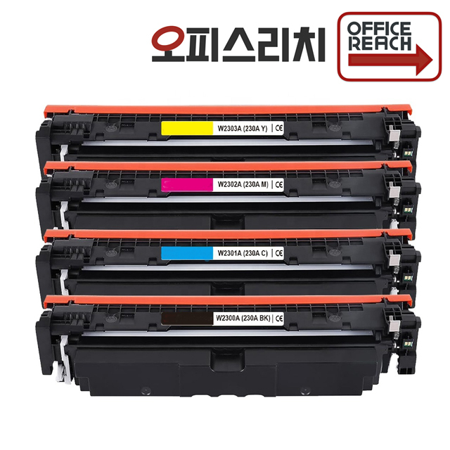 HP 호환 MFP 4303dw 토너 재생1세트 W2300A (칩장착) 230A, 단일상품, 1개 193,000원