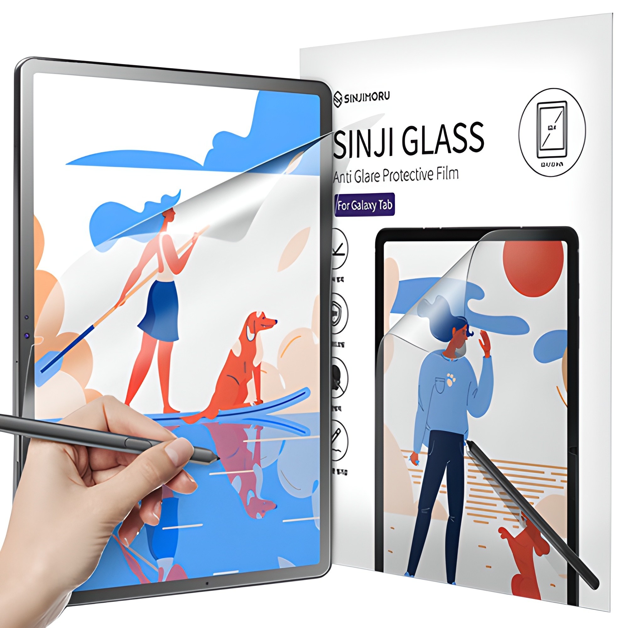 신지모루 태블릿 저반사 지문방지 소프트 필기감 액정보호필름 11,950원