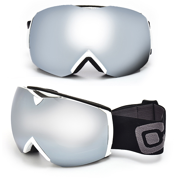 CORVUS 프리미엄 더블 미러 렌즈 스키보드 김서림방지 고글 안경착용자 겸용CV-620DL / MADE IN KOREA / 한국인_Fit /, 화이트실버, 1개 59,990원