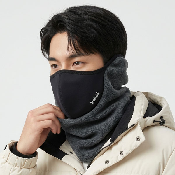 볼빅 하이브리드 귀마개 넥워머 겸용 방한 골프마스크, 그레이, 1개 24,900원